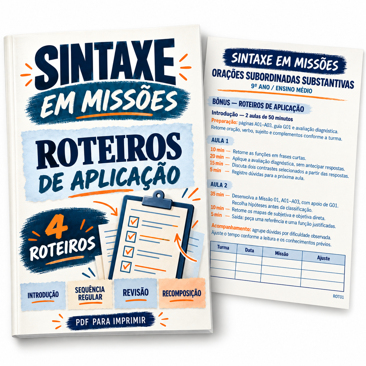 Roteiros de aplicação